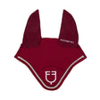 Equestro Fly Veil In Cotton With Central Logo #colour_burgundy