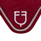 Equestro Fly Veil In Cotton With Central Logo #colour_burgundy