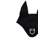 Equestro Fly Veil In Cotton With Central Logo #colour_black