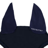 Equestro Fly Veil In Cotton With Central Logo #colour_blue