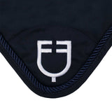 Equestro Fly Veil In Cotton With Central Logo #colour_blue