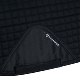 Equestro Dressage Shaped Cotton Saddle Pad #colour_black
