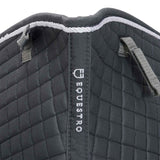Equestro Dressage Shaped Cotton Saddle Pad #colour_grey