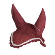 Equestro Knitted Fly Veil With Cordura Fabric #colour_burgundy