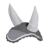 Equestro Knitted Fly Veil With Cordura Fabric #colour_grey