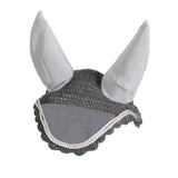 Equestro Knitted Fly Veil With Cordura Fabric #colour_grey