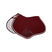 Equestro Shaped Jumping Saddle Pad In Cotton #colour_burgundy