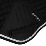 Equestro Shaped Jumping Saddle Pad In Cotton #colour_black