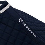 Equestro Shaped Jumping Saddle Pad In Cotton #colour_blue