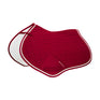Equestro Shaped Jumping Saddle Pad In Cotton #colour_red