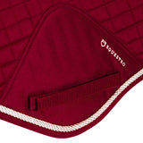 Equestro Shaped Jumping Saddle Pad In Cotton #colour_red
