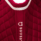 Equestro Shaped Jumping Saddle Pad In Cotton #colour_red