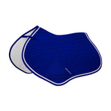 Equestro Shaped Jumping Saddle Pad In Cotton #colour_royal-blue