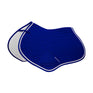 Equestro Shaped Jumping Saddle Pad In Cotton #colour_royal-blue