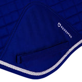 Equestro Shaped Jumping Saddle Pad In Cotton #colour_royal-blue