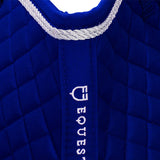Equestro Shaped Jumping Saddle Pad In Cotton #colour_royal-blue
