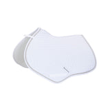 Equestro Shaped Jumping Saddle Pad In Cotton #colour_white