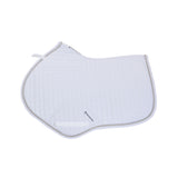 Equestro Shaped Jumping Saddle Pad In Cotton #colour_white