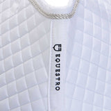 Equestro Shaped Jumping Saddle Pad In Cotton #colour_white