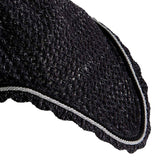 Equestro Cotton Fly Veil With Cordura Fabric And Glitter #colour_grey