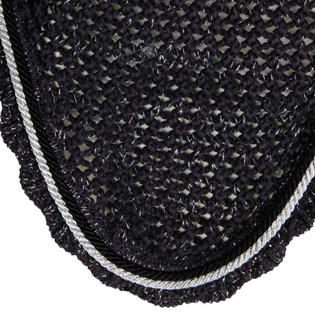 Equestro Cotton Fly Veil With Cordura Fabric And Glitter #colour_grey