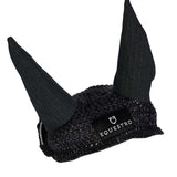 Equestro Cotton Fly Veil With Cordura Fabric And Glitter #colour_grey