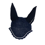 Equestro Cotton Fly Veil With Cordura Fabric And Glitter #colour_blue