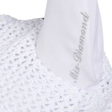 Equestro Cotton Fly Veil With Cordura Fabric And Glitter #colour_white