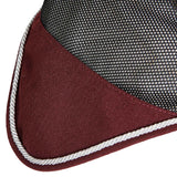 Equestro Cotton Fly Veil And Perforated Mesh Fabric #colour_burgundy