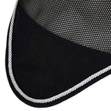 Equestro Cotton Fly Veil And Perforated Mesh Fabric #colour_black
