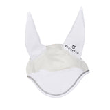 Equestro Cotton Fly Veil And Perforated Mesh Fabric #colour_white