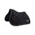 Equestro Jumping Saddle Pad In Cotton With Trimmings With Logo #colour_black