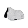 Equestro Jumping Saddle Pad In Cotton With Trimmings With Logo #colour_white