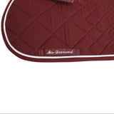 Equestro Diamond Dressage Saddle Pad #colour_burgundy