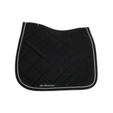 Equestro Diamond Dressage Saddle Pad #colour_black