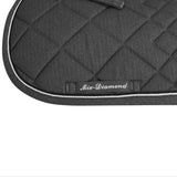 Equestro Diamond Dressage Saddle Pad #colour_grey