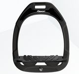 Flex-On Green Composite Inclined Ultra Grip Stirrups - Black/Black/Black