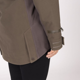 Shires Aubrion Heritage Unisex Quarter Zip Jacket #colour_dark-olive