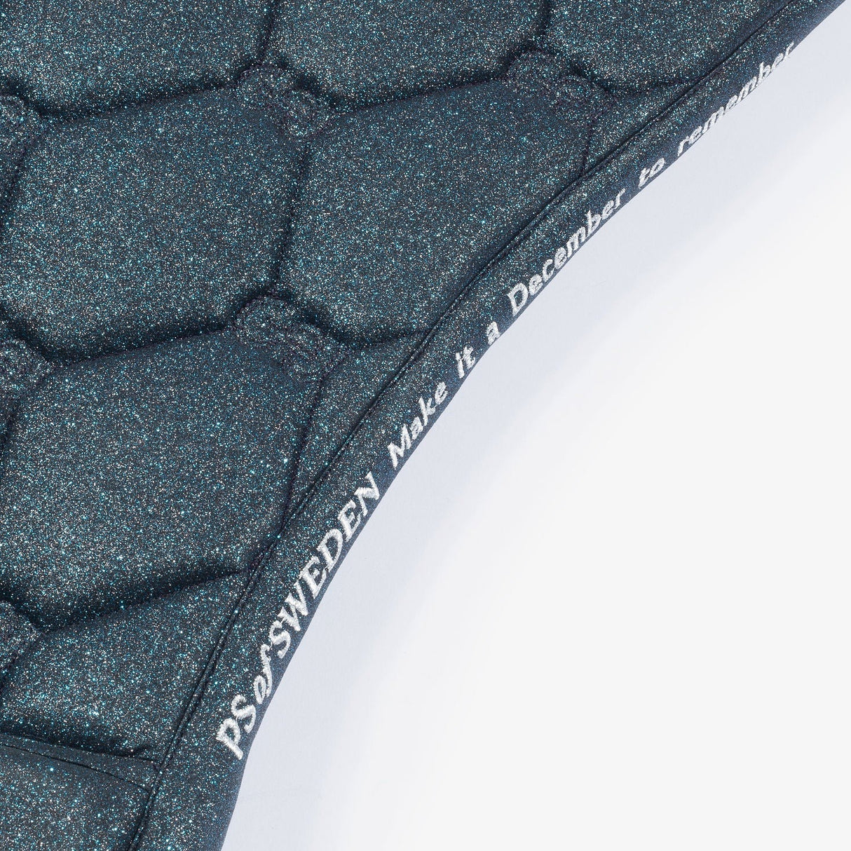 PS of Sweden Sparkly Teal Stardust Jump Saddle Pad #colour_sparkly-teal