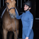 EQUIDRY Women's Water Repellent Base Layer #colour_steel-blue-silver