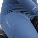 EQUIDRY Women's Water Repellent Leggings #colour_steel-blue-grey