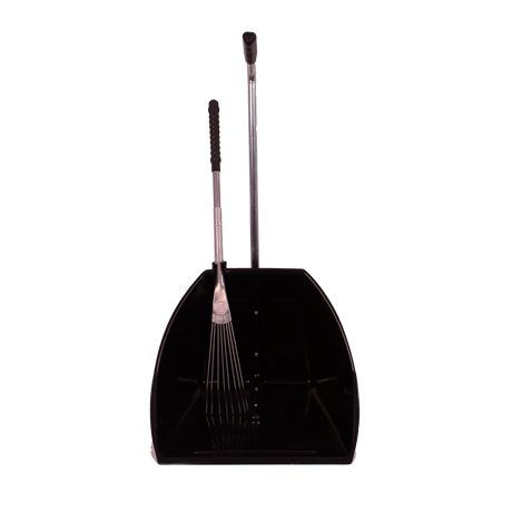 Red Gorilla Big Tidee with Long Metal Rake #colour_black