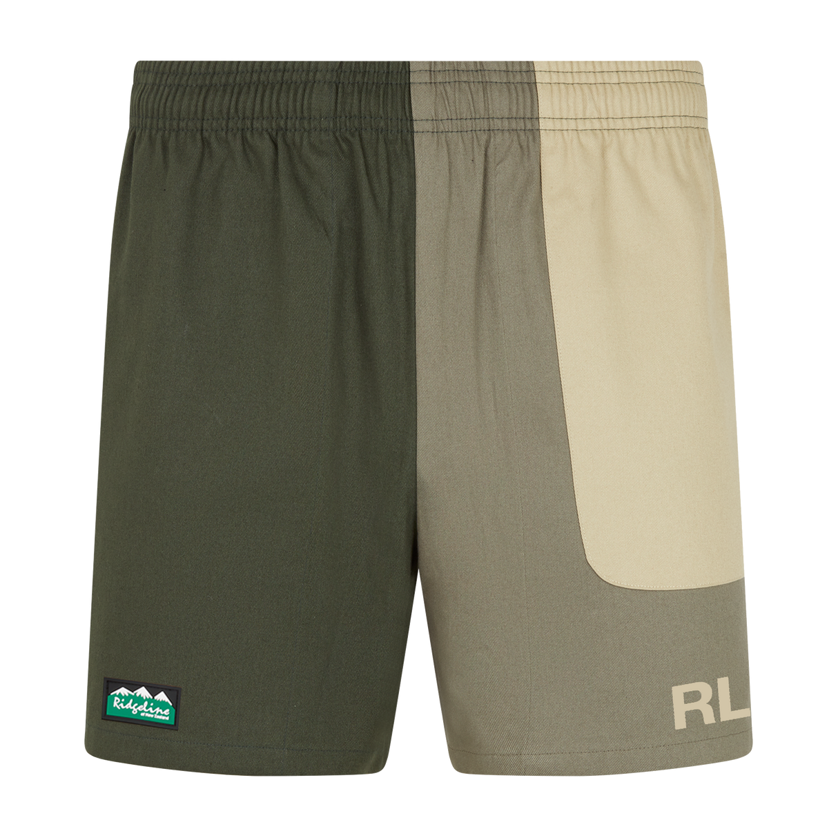 Ridgeline Unisex Backslider Shorts #colour_olive-multi