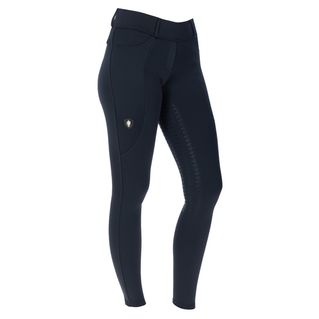 Covalliero Ladies Full Grip Riding Tights #colour_dark-navy