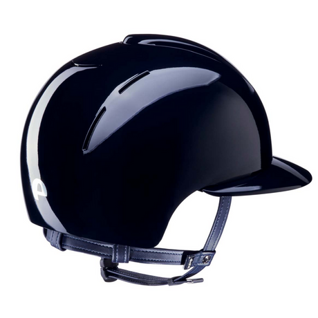 KEP Smart Polished Blue Polo Peak Riding Hat with USA Liner