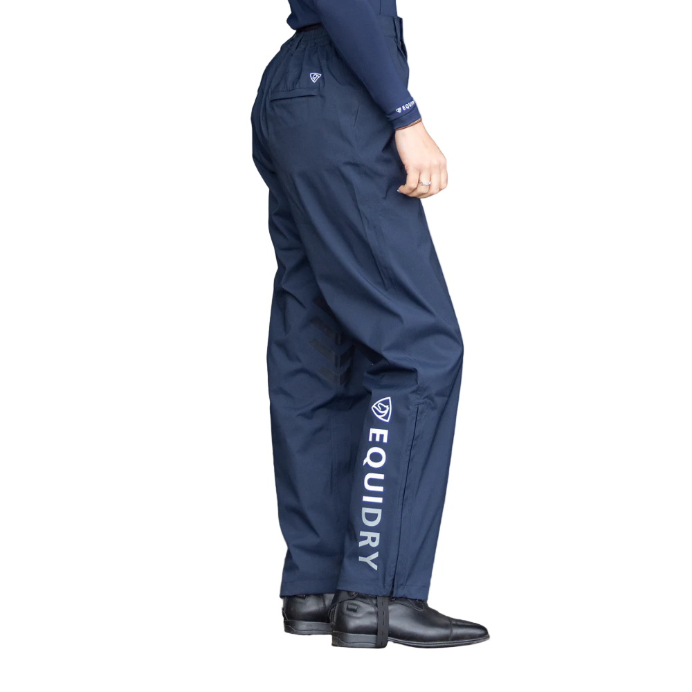 EQUIDRY Women's Unlined Waterproof Trousers #colour_navy