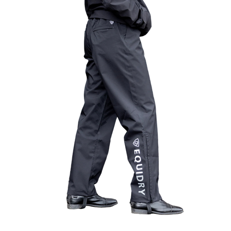 EQUIDRY Women's Unlined Waterproof Trousers #colour_black