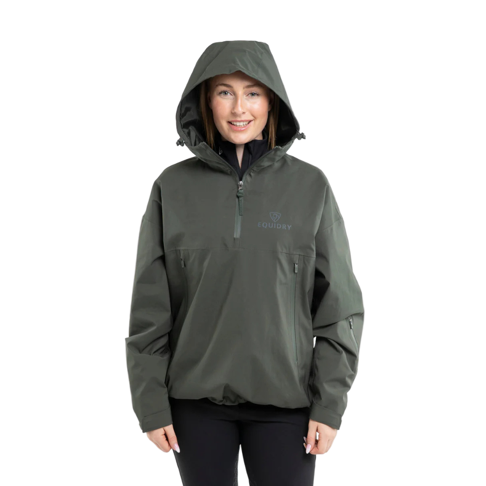 EQUIDRY Women's Storm Smock #colour_black-forest-green