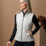 Alessandro Albanese Neve Monogram Quilted Gilet #colour_bone