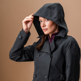 Alessandro Albanese Isabella Riding Trench Coat #colour_core-black